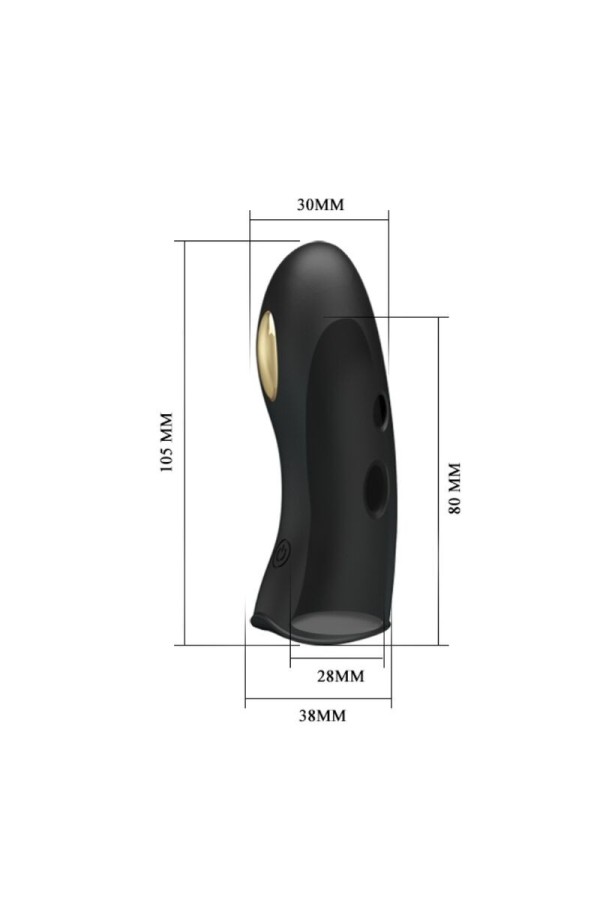 Marico Schwarze Elektrostimulator-Fingerhülle von Pretty Love Male kaufen | Fesselliebe