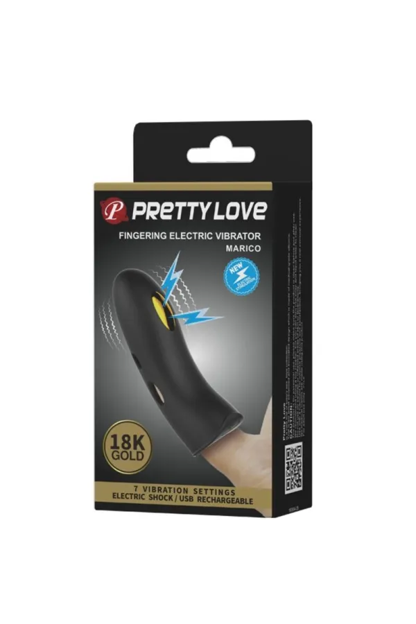 PRETTY LOVE - MARICO SCHWARZE ELEKTROSTIMULATOR-FINGERHÜLLE kaufen - Fesselliebe