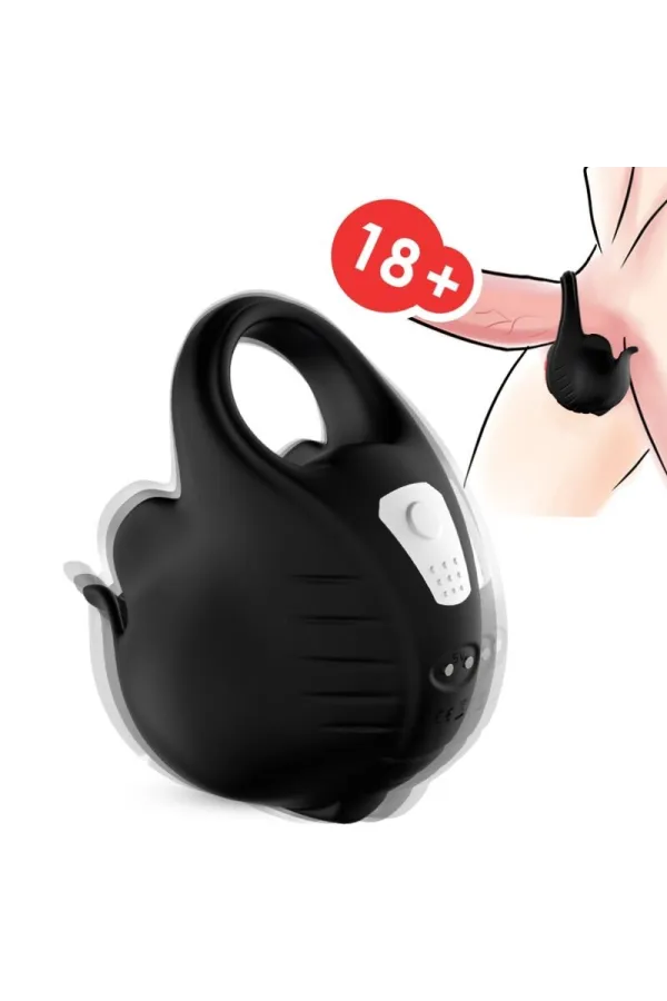 Schröpf-Vibratorring Schwarz von Armony For Him kaufen - Fesselliebe