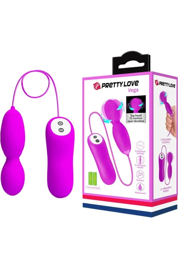 Vega Rotations- und Vibrationsmassager 12 Fuchsia-Funktionen von Pretty Love Flirtation kaufen - Fesselliebe