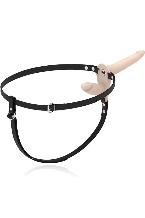 Double Strap Vibrator Strap-On Hautfarben Up von Fetish Submissive Harness kaufen - Fesselliebe