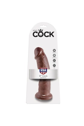 9 Hahn Braun 22.9 cm von King Cock kaufen | Fesselliebe