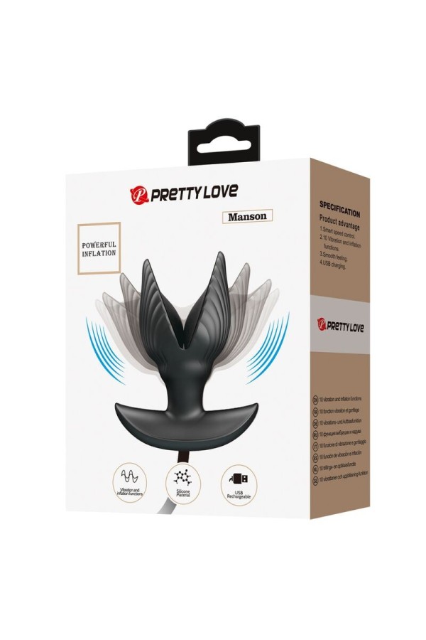 Aufblasbarer & wiederaufladbarer Analplug von Pretty Love Bottom kaufen | Fesselliebe