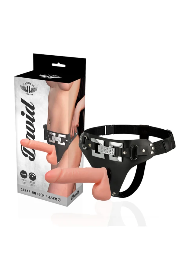 Deluxe-Gurt mit Realistischer Vibration 18 X 4,5 Cm von Harness Attraction kaufen - Fesselliebe