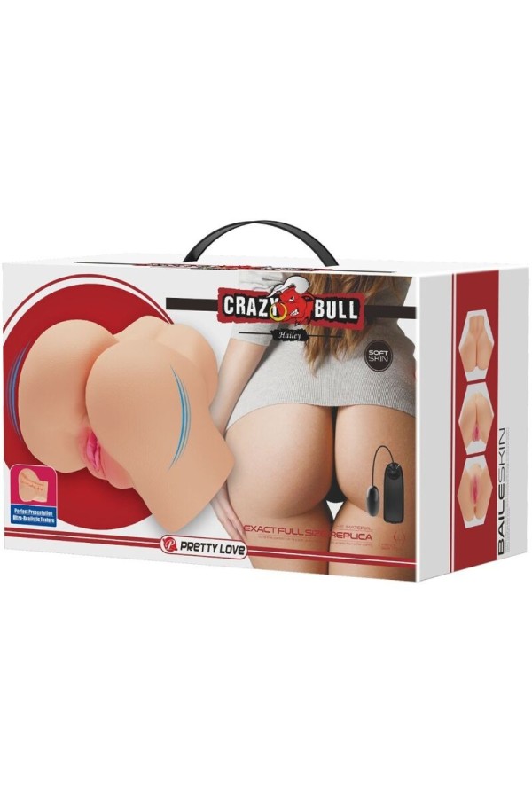 Realistischer Vagina- und Anus-Vibrator Hailey von Crazy Bull kaufen | Fesselliebe