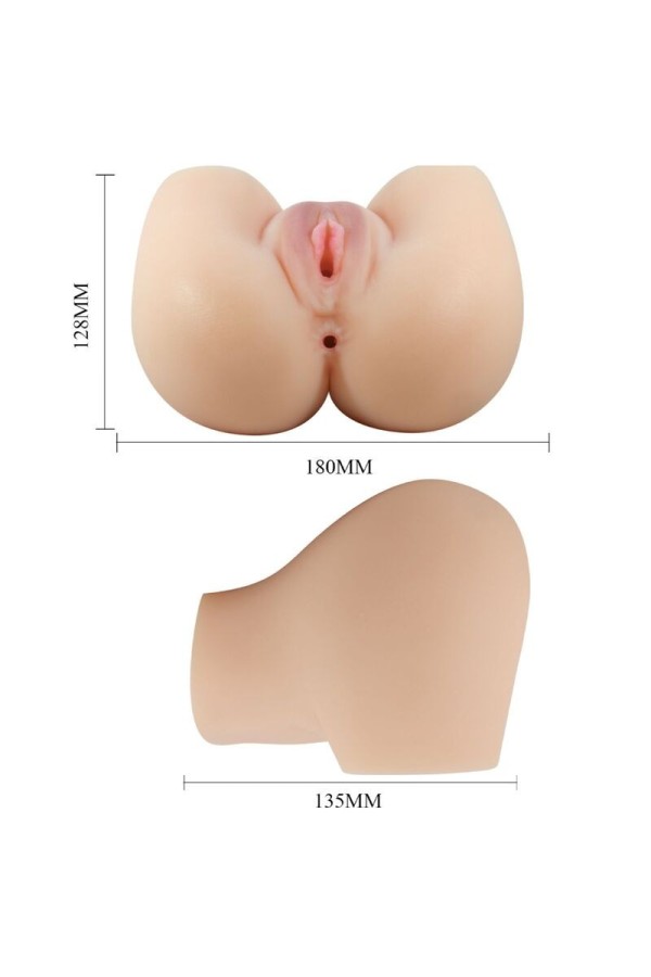 Realistischer Vagina- und Anus-Mila-Vibrator von Crazy Bull kaufen | Fesselliebe