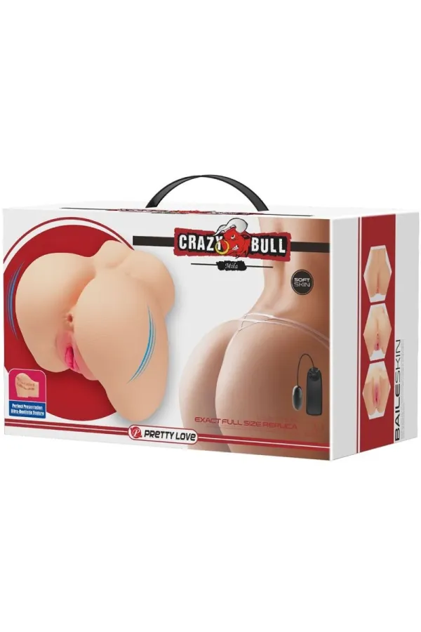 CRAZY BULL - REALISTISCHER VAGINA- UND ANUS-MILA-VIBRATOR kaufen - Fesselliebe