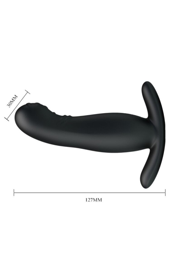 wiederaufladbares Schwarzes Prostatamassager von Mr Play kaufen | Fesselliebe