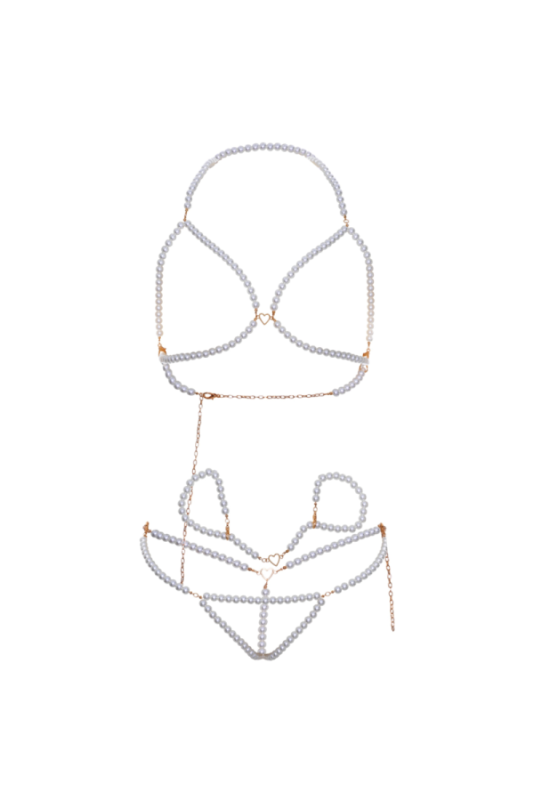 BH-Armbnder und Perlen-Tanga-Set von Leg Avenue Kink kaufen | Fesselliebe