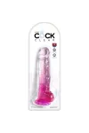 Realistischer Dildo mit Hoden 16,5 cm rosa von King Cock kaufen - Fesselliebe