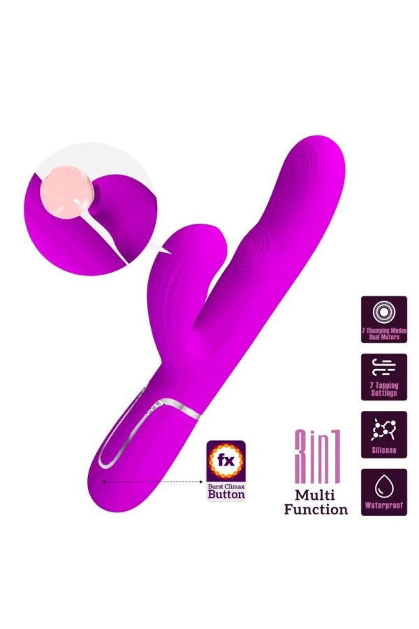 Perlita Multifunktions-3-In-1-G-Spot-Vibrator Violett von Pretty Love Flirtation kaufen | Fesselliebe