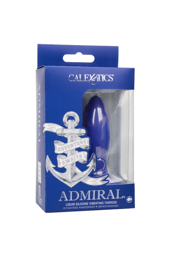 Admiral Torpedo Anal Plug Vibrator Blau von Calexotics kaufen | Fesselliebe