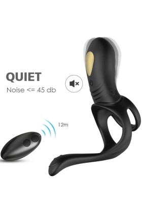 Joy Jumper Ringvibrator für Paare & Analplug mit Fernbedienung Schwarz von Armony For Him kaufen | Fesselliebe