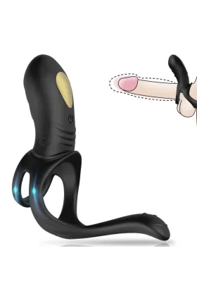 Joy Jumper Ringvibrator für Paare & Analplug Fernbedienung Schwarz von Armony For Him kaufen - Fesselliebe