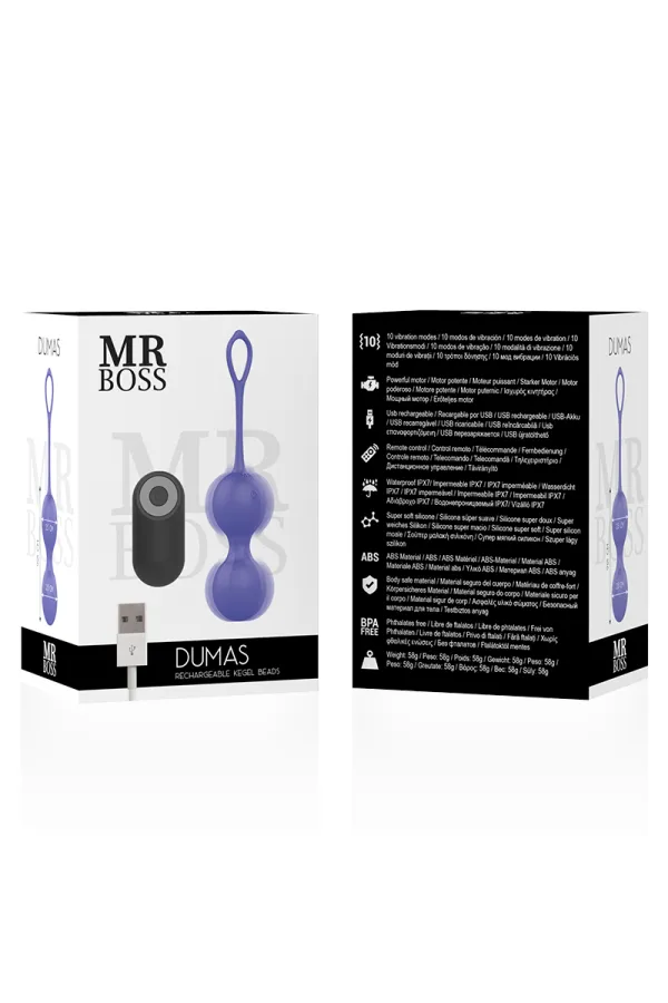 Dumas Vibrierender Kegel Perlen Remote Control von Mr. Boss kaufen - Fesselliebe