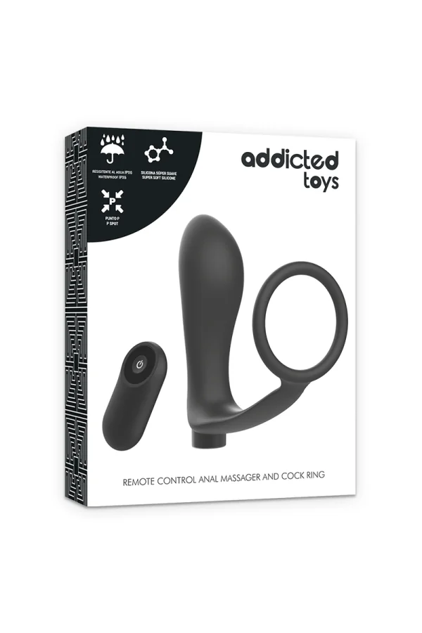 Penisring Fernsteuerbar Anal Plug Schwarz Wiederaufladbar von Addicted Toys kaufen - Fesselliebe