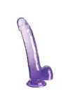 King Cock Clear - Dildo mit Hoden 20,3 Cm Lila kaufen - Fesselliebe