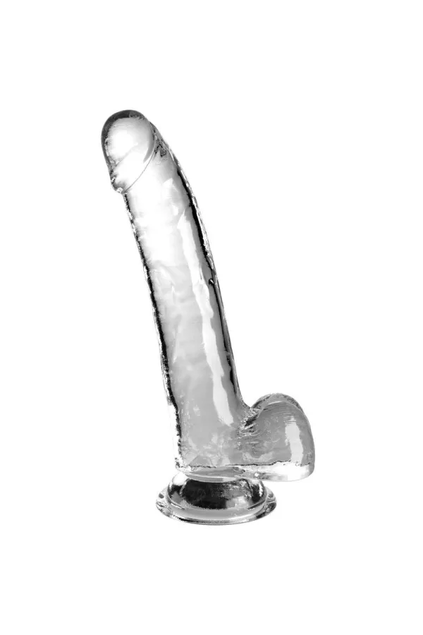 King Cock Clear - Dildo mit Hoden 20,3 Cm Transparent kaufen - Fesselliebe