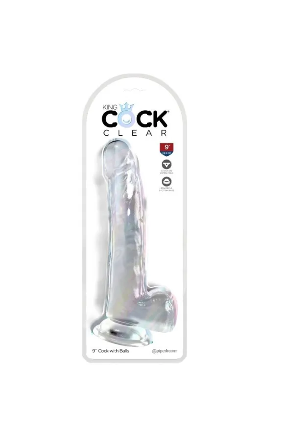 King Cock Clear - Dildo mit Hoden 20,3 Cm Transparent kaufen - Fesselliebe