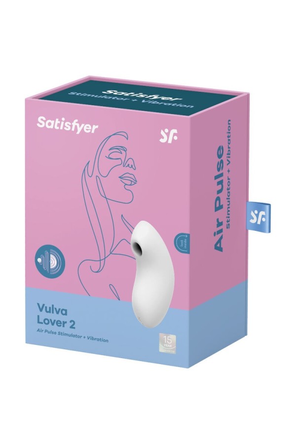 Vulva Lover 2 Luftpulsstimulator & Vibrator Weiss von Satisfyer Air Pulse kaufen | Fesselliebe