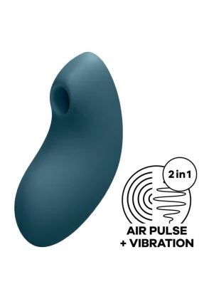 Vulva Lover 2 Luftpulsstimulator & Vibrator Blau von Satisfyer Air Pulse