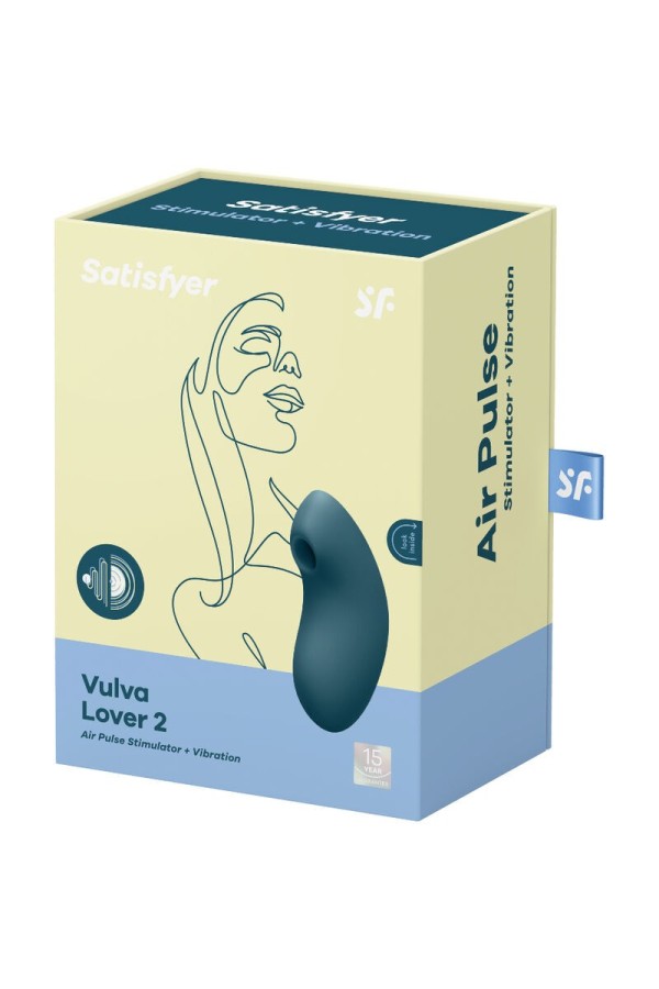 Vulva Lover 2 Luftpulsstimulator & Vibrator Blau von Satisfyer Air Pulse kaufen | Fesselliebe