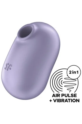 Pro To Go 2 Doppelter Luftpulsstimulator & Vibrator Violett von Satisfyer Air Pulse