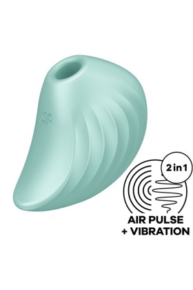 Pearl Diver Air Pulse Stimulator & Vibrator Grün von Satisfyer Air Pulse kaufen | Fesselliebe