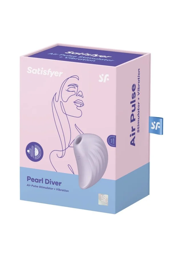 Pearl Diver Stimulator & Vibrator - Violett von Satisfyer Air Pulse kaufen - Fesselliebe