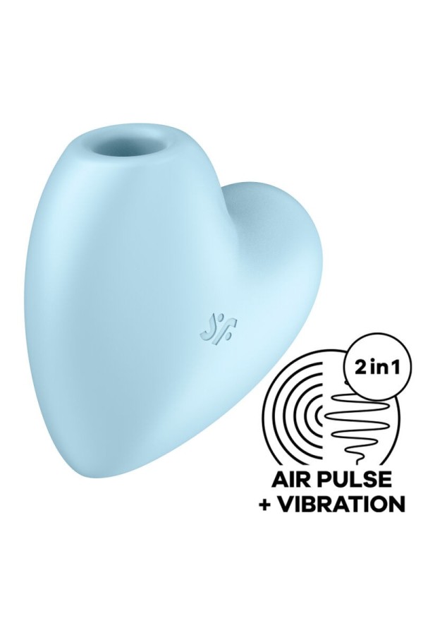 Cutie Heart Air Pulse Stimulator & Vibrator Blau von Satisfyer Air Pulse kaufen | Fesselliebe