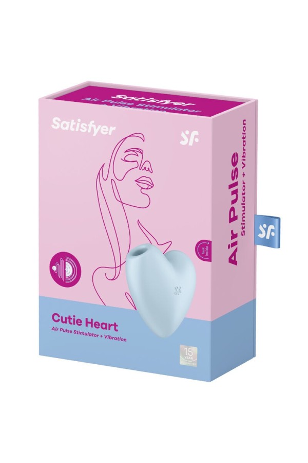 Cutie Heart Air Pulse Stimulator & Vibrator Blau von Satisfyer Air Pulse kaufen | Fesselliebe