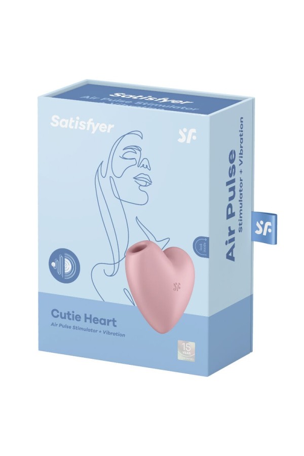 Cutie Heart Air Pulse Stimulator & Vibrator Rosa von Satisfyer Air Pulse kaufen | Fesselliebe