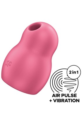 Pro To Go 1 Doppelter Luftpulsstimulator & Vibrator Rot von Satisfyer Air Pulse kaufen | Fesselliebe