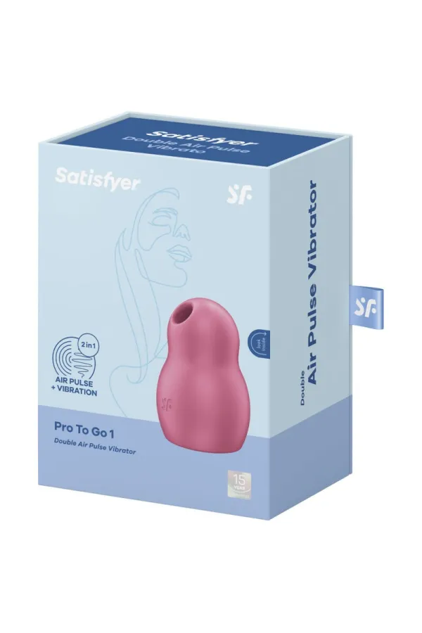 Pro To Go 1 Double Air Pulse Stimulator & Vibrator - Rot von Satisfyer Air Pulse kaufen - Fesselliebe