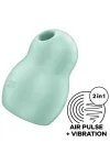 Pro To Go 1 Double Air Pulse Stimulator & Vibrator Grün von Satisfyer Air Pulse kaufen - Fesselliebe