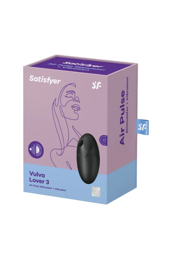 Vulva Lover 3 Air Pulse Stimulator & Vibrator Schwarz von Satisfyer Air Pulse kaufen - Fesselliebe