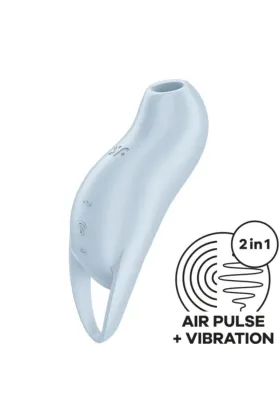 Pocket Pro 1 Klitoris-Stimulator Hellblau von Satisfyer Air Pulse