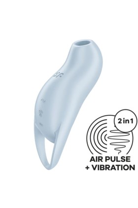 Pocket Pro 1 Klitoris-Stimulator Hellblau von Satisfyer Air Pulse kaufen | Fesselliebe