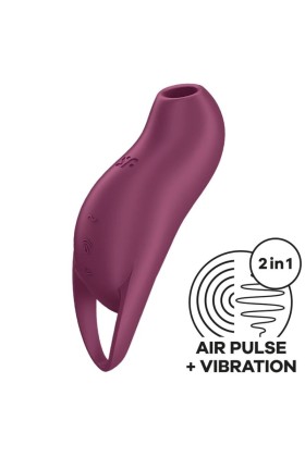 Pocket Pro 1 Klitoris-Stimulator Granat von Satisfyer Air Pulse kaufen | Fesselliebe