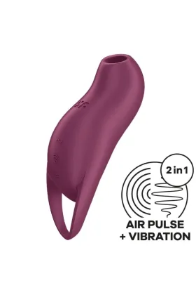 Pocket Pro 1 Klitoris-Stimulator Granat von Satisfyer Air Pulse