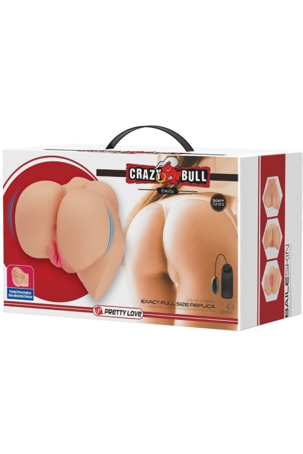 Realistischer Vagina- und Anus-Vibrator Emilia von Crazy Bull kaufen | Fesselliebe