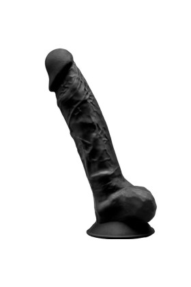 Model 1 realistischer Penis Premium Silexpan Silikon Schwarz 20 cm von Silexd kaufen | Fesselliebe