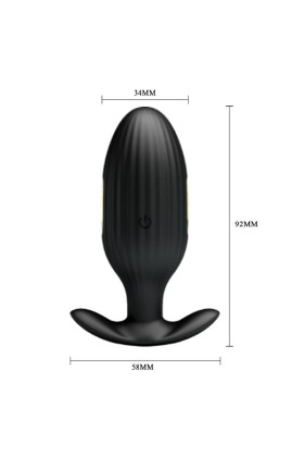 Jefferson App-Gesteuerter Analplug Schwarz von Pretty Love Bottom kaufen | Fesselliebe