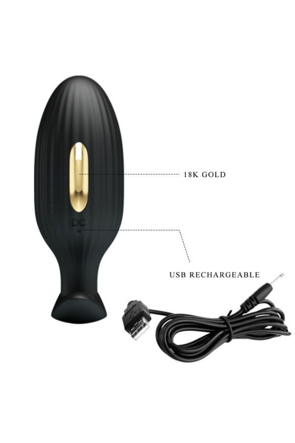 Jefferson App-Gesteuerter Analplug Schwarz von Pretty Love Bottom kaufen | Fesselliebe