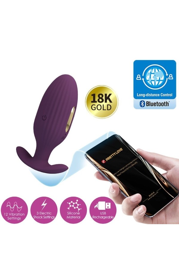Jefferson App-Gesteuerter Analstecker Lila von Pretty Love Bottom kaufen | Fesselliebe