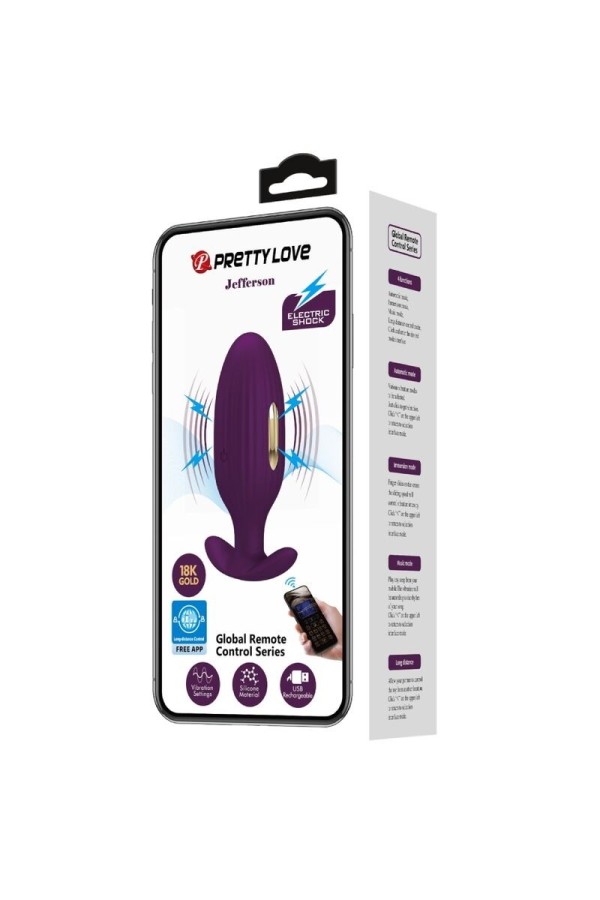 Jefferson App-Gesteuerter Analstecker Lila von Pretty Love Bottom kaufen | Fesselliebe