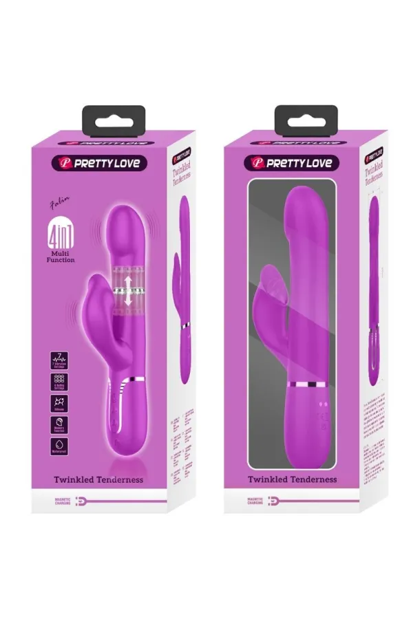 PRETTY LOVE - RABBIT VIBRATOR PERLEN VIOLET kaufen - Fesselliebe