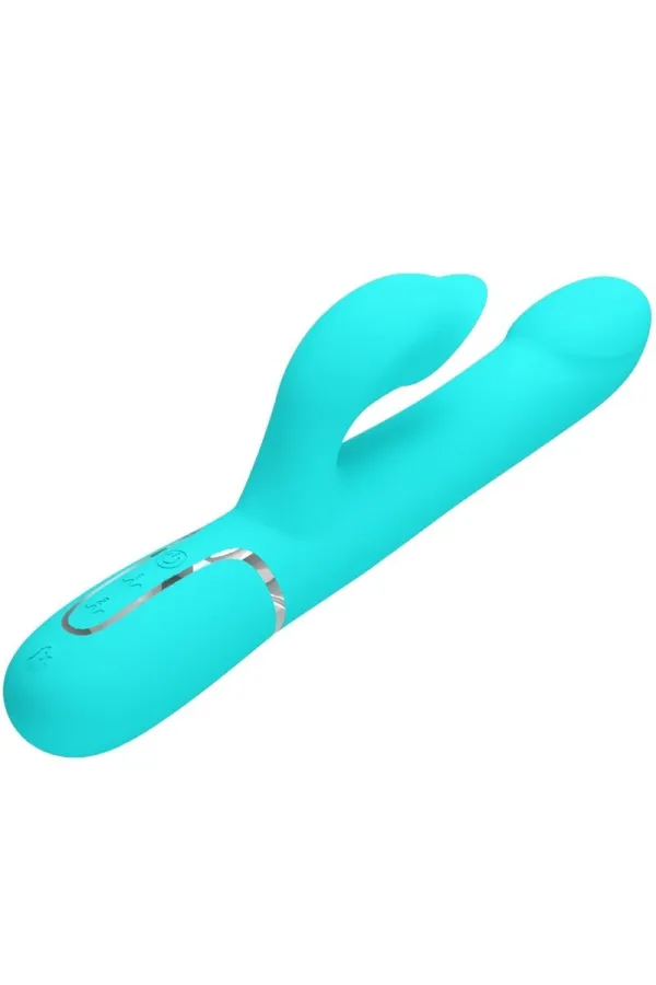 PRETTY LOVE - RABBIT VIBRATOR PEARLS AQUA GREEN kaufen - Fesselliebe