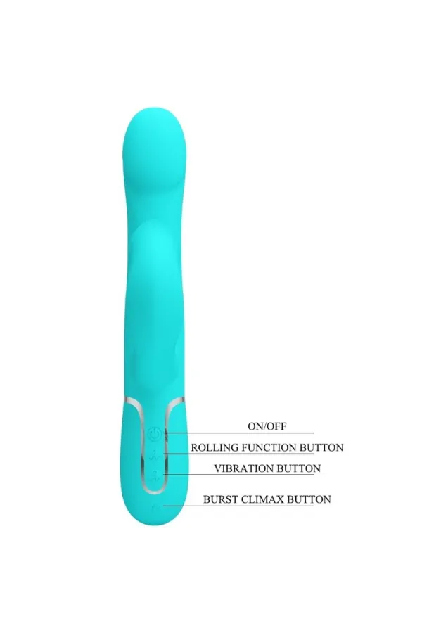 PRETTY LOVE - RABBIT VIBRATOR PEARLS AQUA GREEN kaufen - Fesselliebe