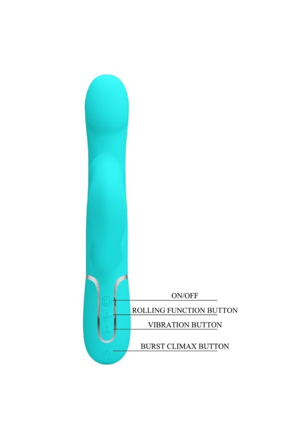 Rabbit Vibrator Pearls Aqua Green von Pretty Love Flirtation kaufen | Fesselliebe